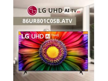 Smart TV LG - 86UR801C0SB.ATV - 4K UHD 86inch - UHD AI TV