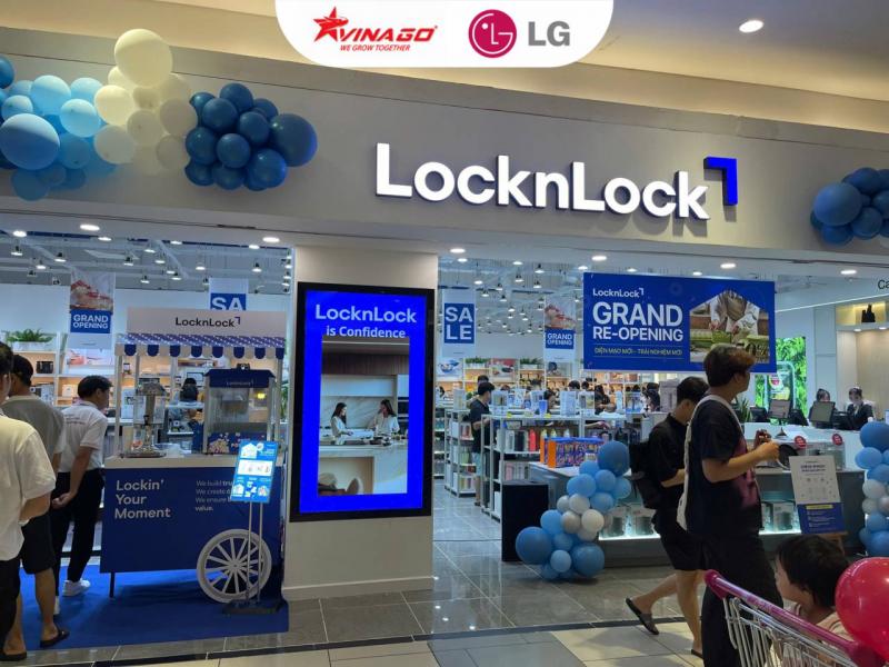 Vinago Lắp Đặt và Bàn Giao Màn Hình Hiển Thị Chuyên Dụng LG 75UL3J-B Cho Lock&Lock Việt Nam